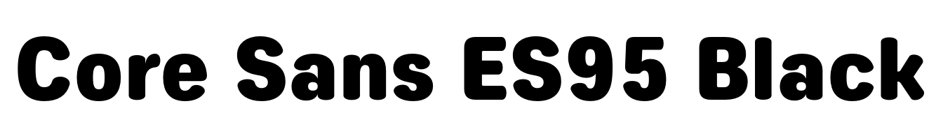 Core Sans ES95 Black
